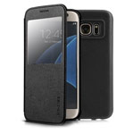 Чехол G-Case Classic Series для Samsung Galaxy S7 (черный, кожаный)