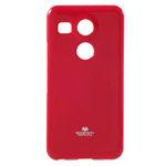 Чехол Mercury Goospery Jelly Case для LG Nexus 5X (красный, гелевый)