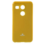 Чехол Mercury Goospery Jelly Case для LG Nexus 5X (оранжевый, гелевый)