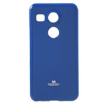 Чехол Mercury Goospery Jelly Case для LG Nexus 5X (синий, гелевый)