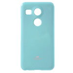 Чехол Mercury Goospery Jelly Case для LG Nexus 5X (голубой, гелевый)