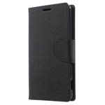 Чехол Mercury Goospery Fancy Diary Case для Sony Xperia M5 (черный, винилискожа)