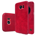 Чехол Nillkin Qin leather case для Samsung Galaxy S7 edge (красный, кожаный)