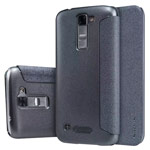 Чехол Nillkin Sparkle Leather Case для LG K7 (темно-серый, винилискожа)