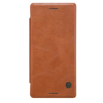 Чехол Nillkin Qin leather case для Sony Xperia X (коричневый, кожаный)
