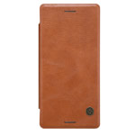 Чехол Nillkin Qin leather case для Sony Xperia X (коричневый, кожаный)
