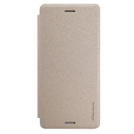 Чехол Nillkin Sparkle Leather Case для Sony Xperia X (золотистый, винилискожа)