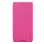 Чехол Nillkin Sparkle Leather Case для Sony Xperia X Performance (розовый, винилискожа)