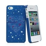 Чехол KissKin Doodle Back case для Apple iPhone 4/4S (Night Heart, пластиковый)
