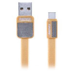 USB-кабель Remax Platinum Cable (USB Type C, 1 м, плоский, желтый)