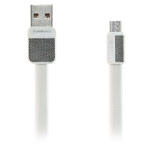 USB-кабель Remax Platinum Cable (microUSB, 1 м, плоский, белый)