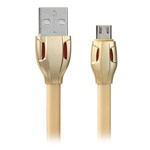 USB-кабель Remax Laser Cable (microUSB, 1 м, плоский, золотистый)