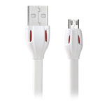 USB-кабель Remax Laser Cable (microUSB, 1 м, плоский, белый)