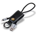 USB-кабель Remax Western Cable (Lightning, 0.2 м, кожаный, черный)