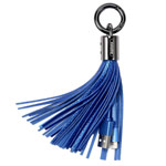 USB-кабель Remax Tassels Ring Cable (Lightning, 0.2 м, брелок, синий)