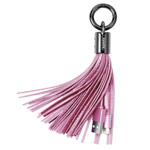 USB-кабель Remax Tassels Ring Cable (Lightning, 0.2 м, брелок, розовый)