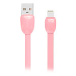 USB-кабель Remax Shell Cable (Lightning, 1 м, плоский, розовый)