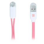 USB-кабель Remax Gemini 2-in-1 Cable (Lightning, microUSB, 1 м, розовый)