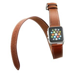 Ремешок для часов Synapse Double Tour Band для Apple Watch (38 мм, коричневый, кожаный)