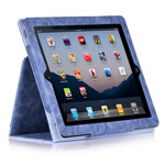 Чехол X-doria Dash Folio Denim case для Apple iPad 2/New iPad (фиолетовый, кожанный)