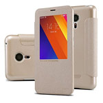 Чехол Nillkin Sparkle Leather Case для Meizu MX5 (золотистый, винилискожа)