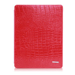 Чехол TS-Case Crocodile Grain Case для Apple iPad 2/New iPad (красный, кожа крокодила)