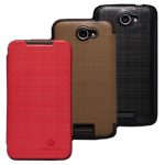 Чехол Nillkin Side leather case для HTC One X S720e (черный, кожанный)