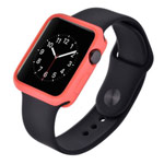 Чехол Devia Colorful case для Apple Watch 38 мм (розовый, гелевый)