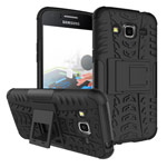 Чехол Yotrix Shockproof case для Samsung Galaxy J2 2016 (черный, пластиковый)