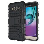 Чехол Yotrix Shockproof case для Samsung Galaxy J3 2016 J320 (черный, пластиковый)