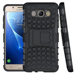 Чехол Yotrix Shockproof case для Samsung Galaxy J5 2016 J510 (черный, пластиковый)