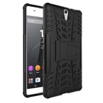 Чехол Yotrix Shockproof case для Sony Xperia C5 ultra (черный, пластиковый)