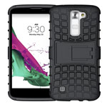 Чехол Yotrix Shockproof case для LG K7 (черный, пластиковый)