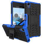 Чехол Yotrix Shockproof case для Sony Xperia X (синий, пластиковый)