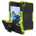 Чехол Yotrix Shockproof case для Sony Xperia X (зеленый, пластиковый)