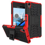 Чехол Yotrix Shockproof case для Sony Xperia X Performance (красный, пластиковый)