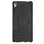 Чехол Yotrix Shockproof case для Sony Xperia XA ultra (черный, пластиковый)