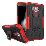 Чехол Yotrix Shockproof case для Asus Zenfone 3 ZE520KL (красный, пластиковый)