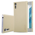 Чехол Nillkin Hard case для Sony Xperia XZ (золотистый, пластиковый)