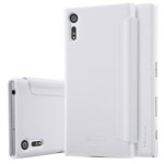 Чехол Nillkin Sparkle Leather Case для Sony Xperia XZ (белый, винилискожа)