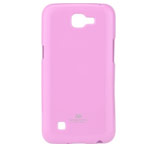 Чехол Mercury Goospery Jelly Case для LG K4 (розовый, гелевый)