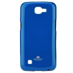 Чехол Mercury Goospery Jelly Case для LG K4 (синий, гелевый)