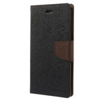 Чехол Mercury Goospery Fancy Diary Case для LG K7 (черный/коричневый, винилискожа)