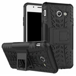 Чехол Yotrix Shockproof case для Samsung Galaxy J3 2017 (черный, пластиковый)