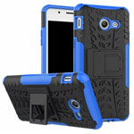 Чехол Yotrix Shockproof case для Samsung Galaxy J3 2017 (синий, пластиковый)