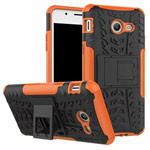 Чехол Yotrix Shockproof case для Samsung Galaxy J3 2017 (оранжевый, пластиковый)