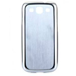 Чехол Yotrix BackCover для Samsung Galaxy S3 i9300 (металлический, белый/голубой)