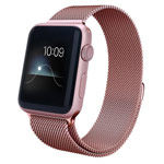 Ремешок для часов Synapse Milanese Loop для Apple Watch (42/44/45 мм, розовый, стальной)