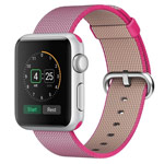Ремешок для часов Synapse Woven Nylon для Apple Watch (42 мм, розовый, нейлоновый)