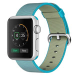 Ремешок для часов Synapse Woven Nylon для Apple Watch (38 мм, голубой, нейлоновый)